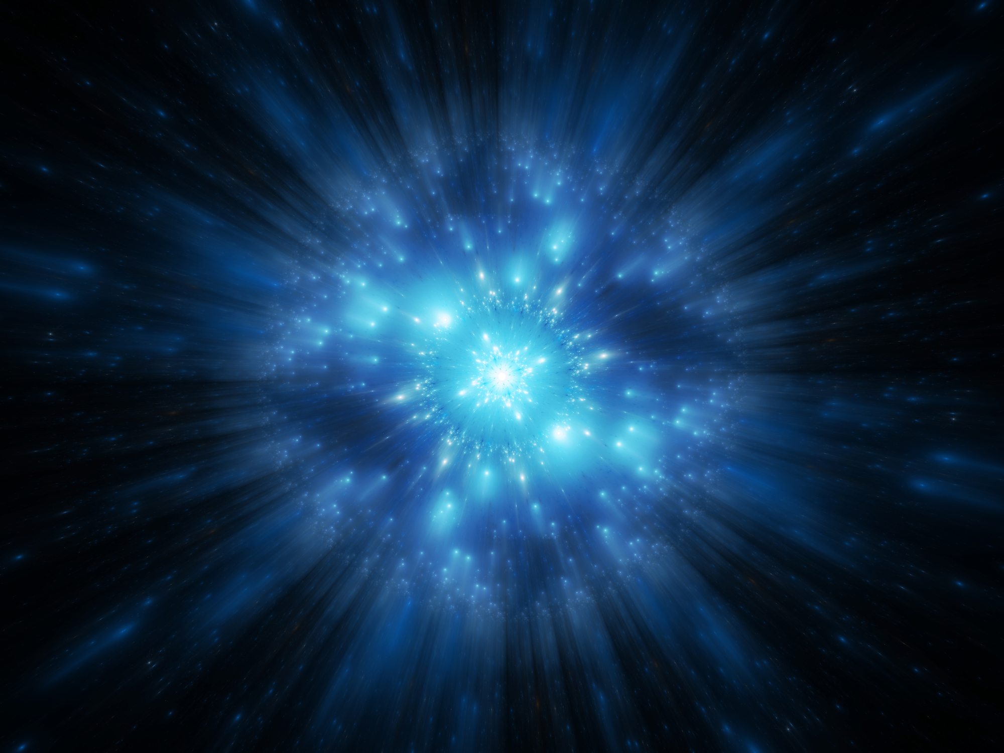 Blue Glowing Multidimensional Object In Space The HEAL Process